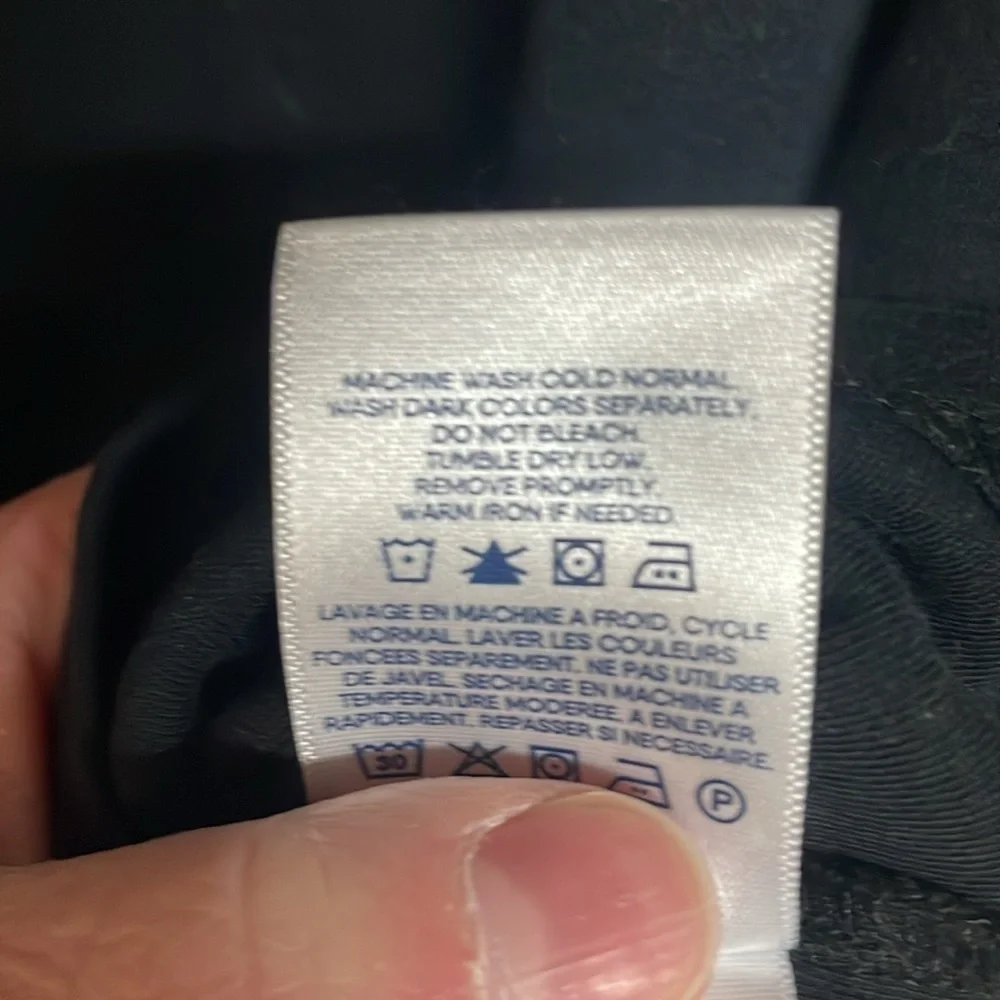 2/$30 Lands’ End Black Long Sleeve Mock Neck Soft And Stretchy Top - Picture 7 of 8